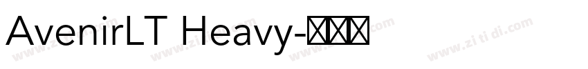 AvenirLT Heavy字体转换